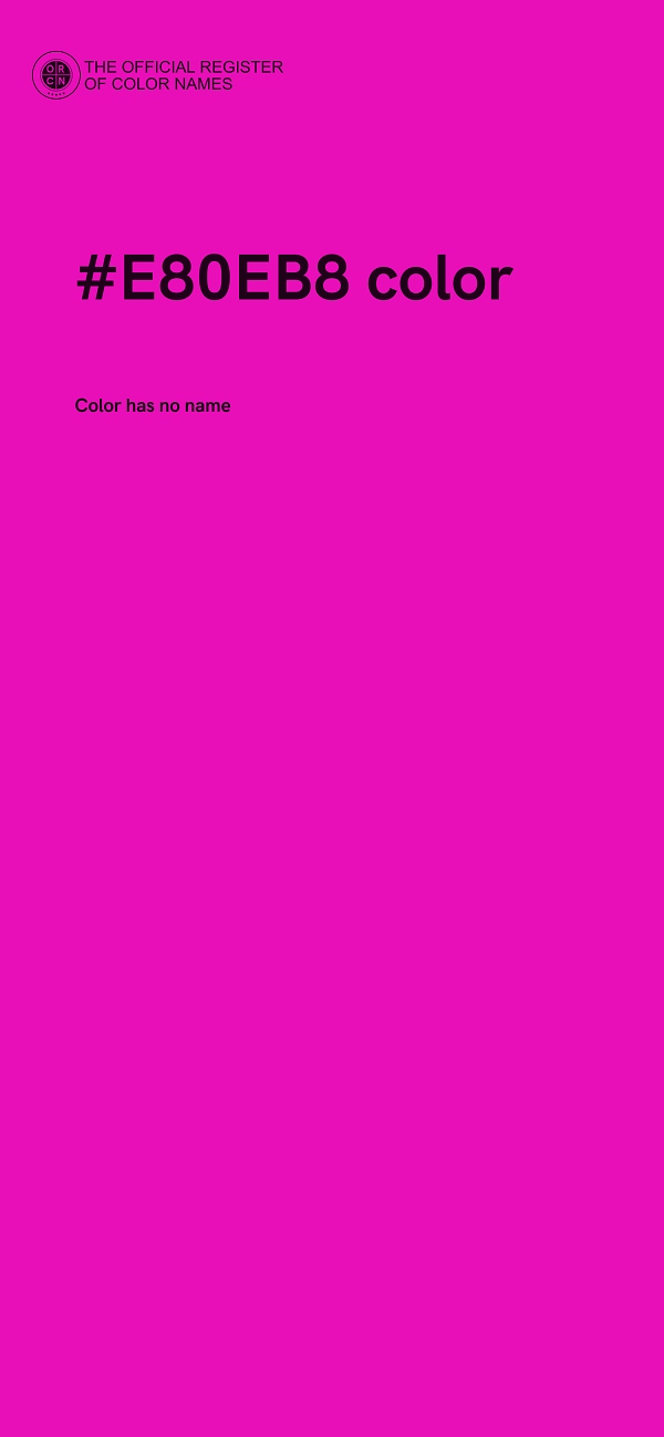 #E80EB8 color image
