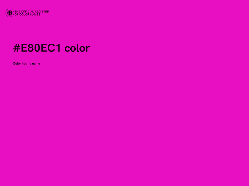 #E80EC1 color image