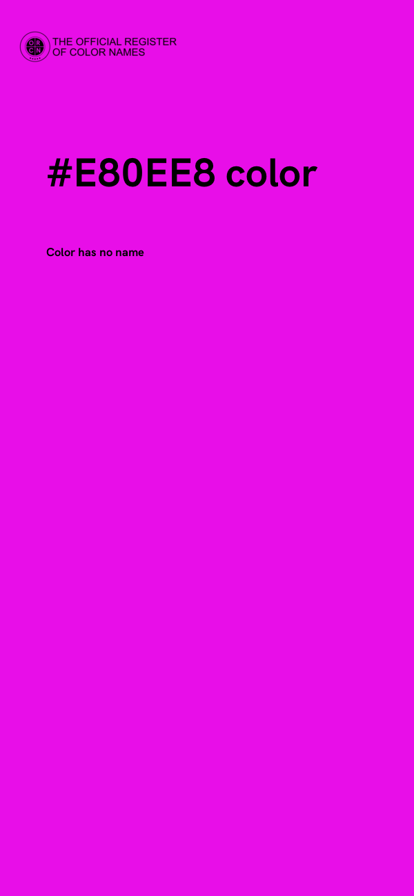 #E80EE8 color image