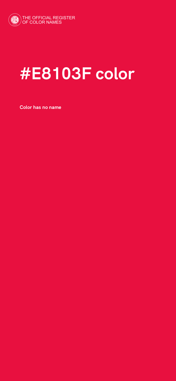 #E8103F color image