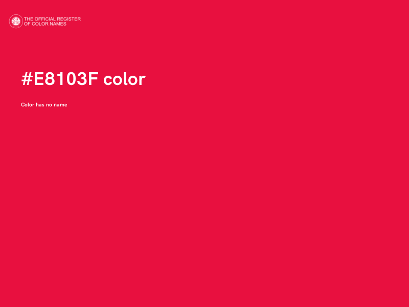 #E8103F color image
