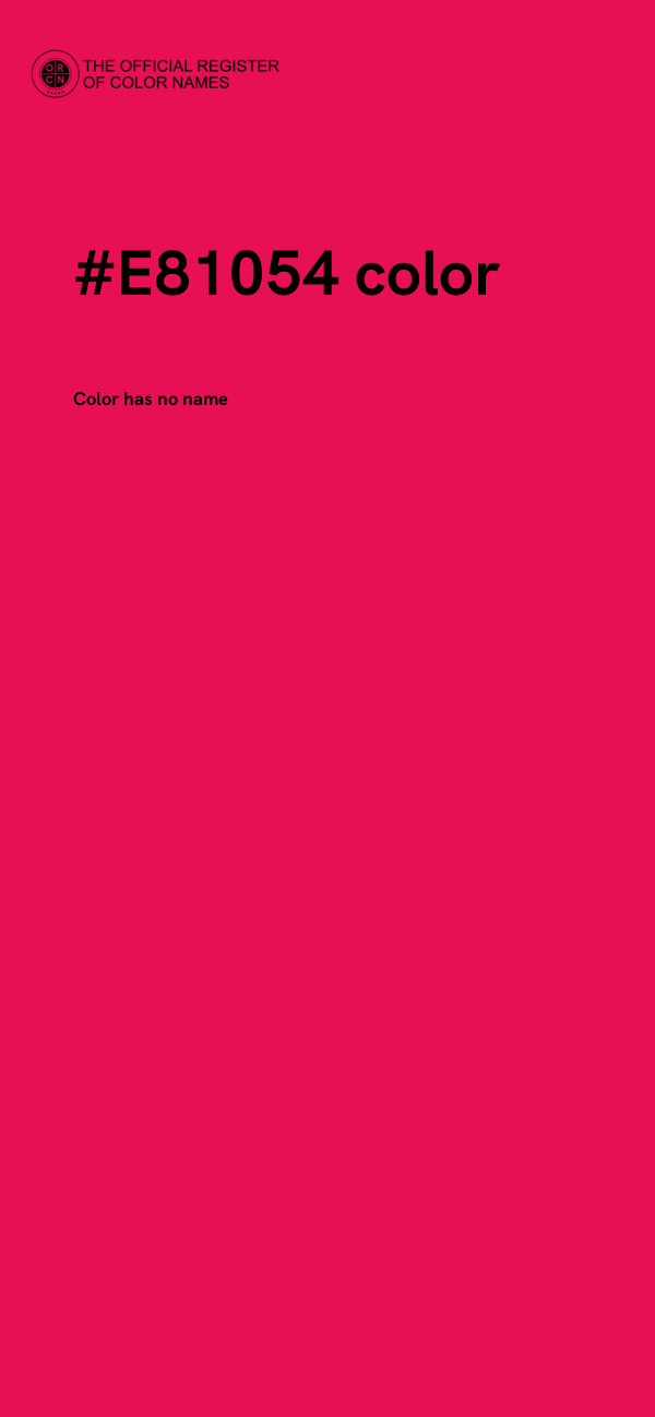 #E81054 color image