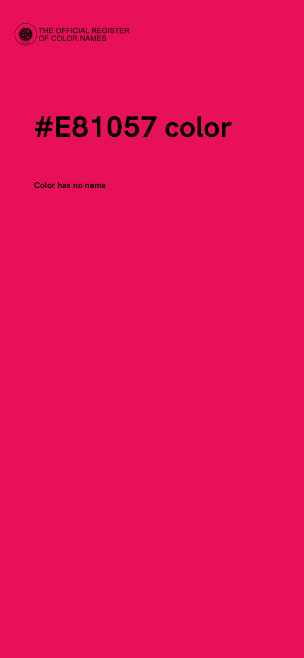 #E81057 color image