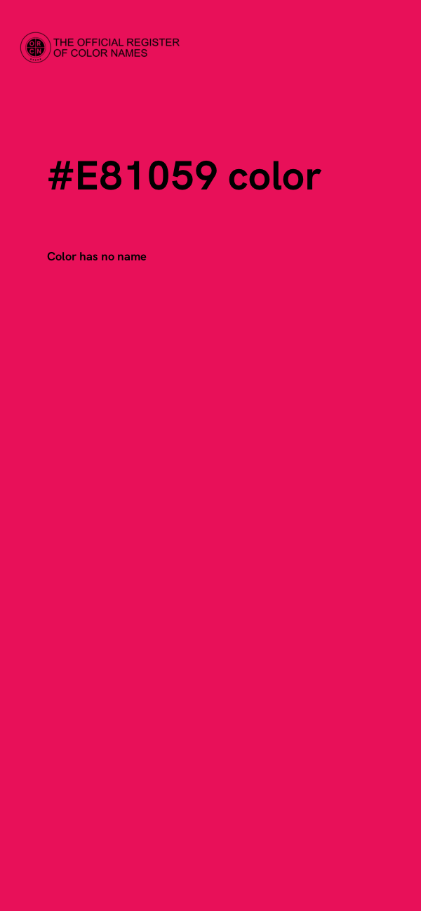 #E81059 color image