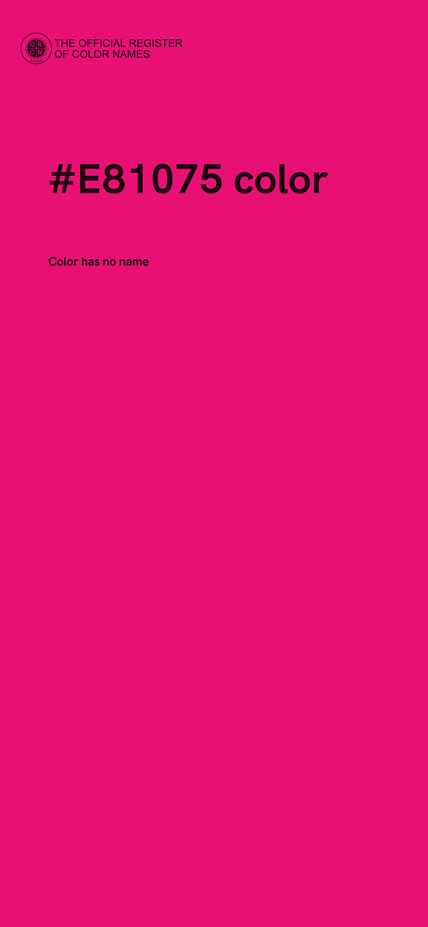 #E81075 color image