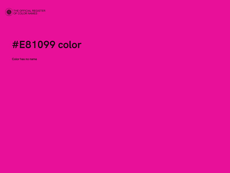 #E81099 color image