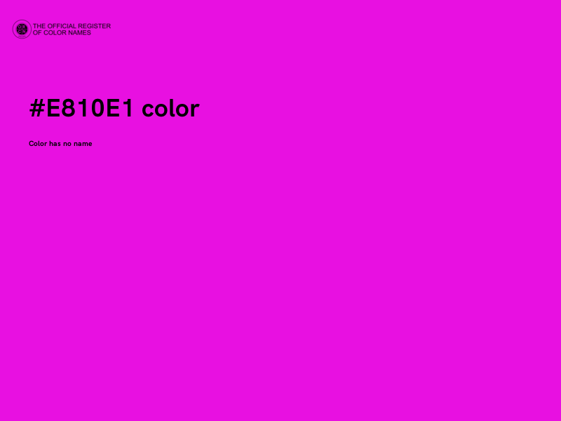 #E810E1 color image