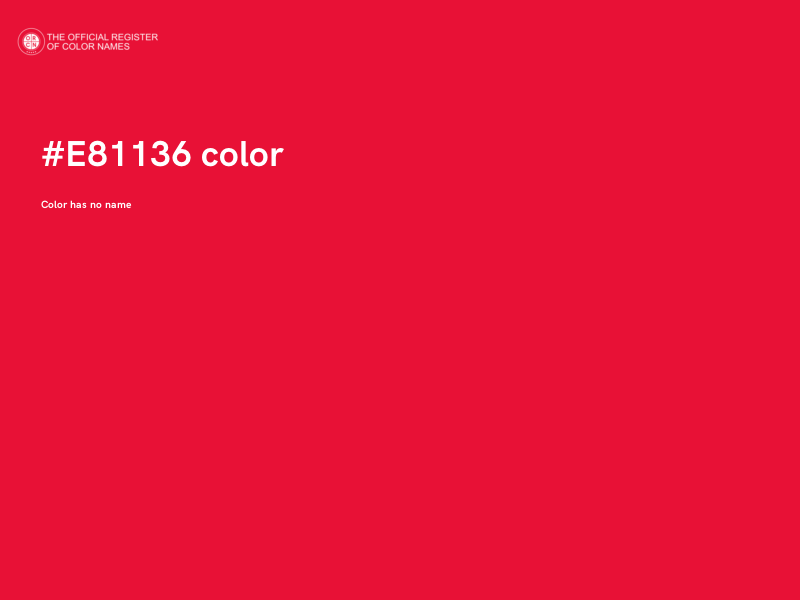 #E81136 color image