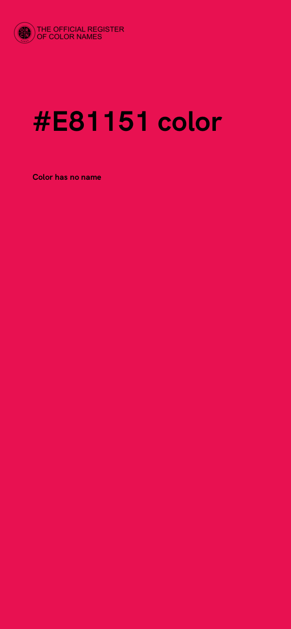 #E81151 color image