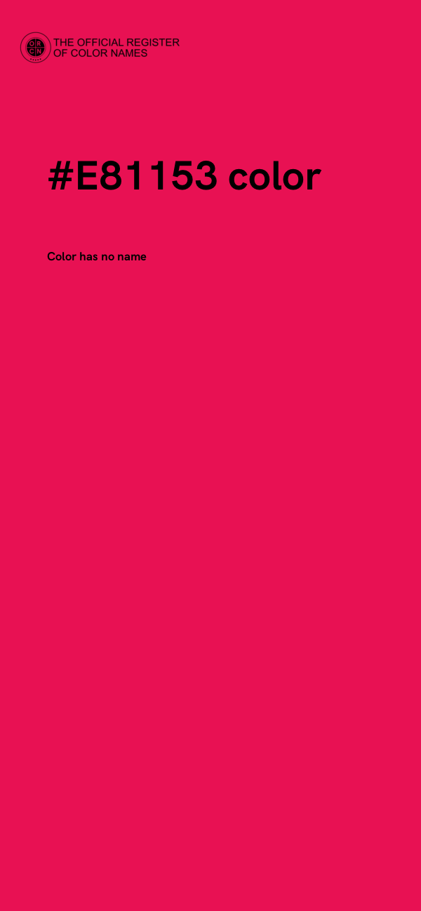 #E81153 color image
