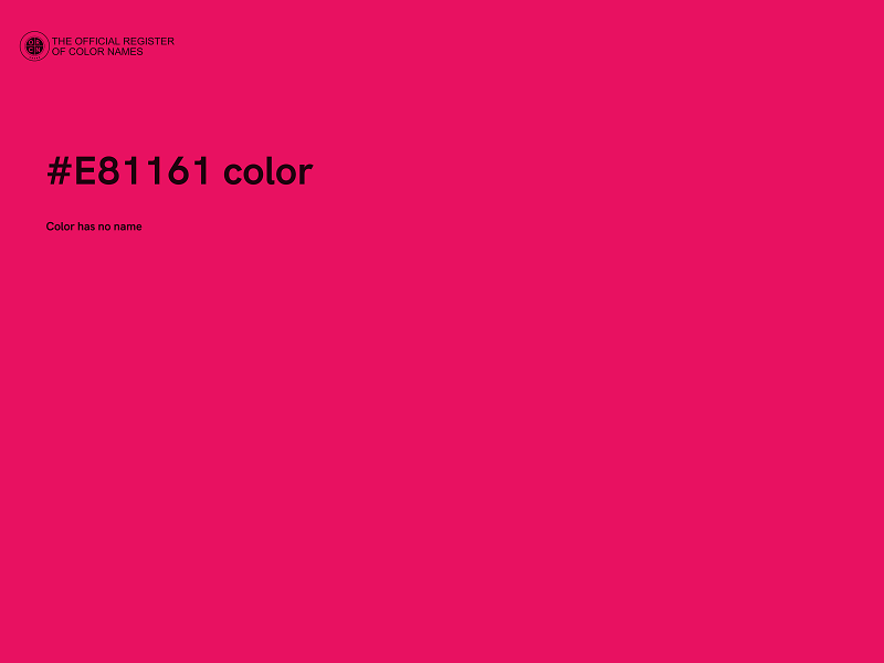 #E81161 color image