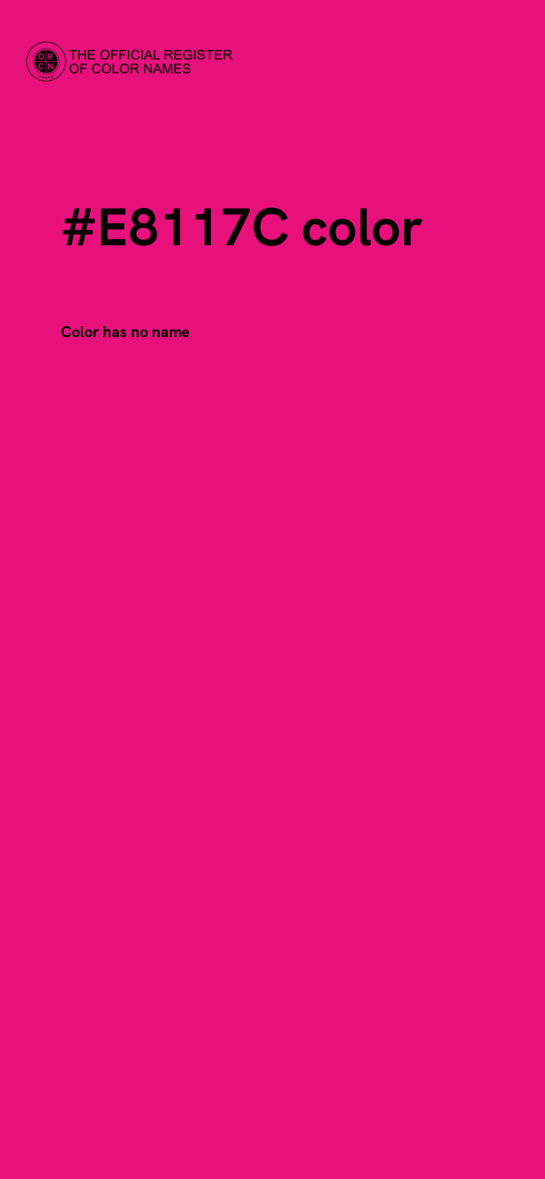 #E8117C color image