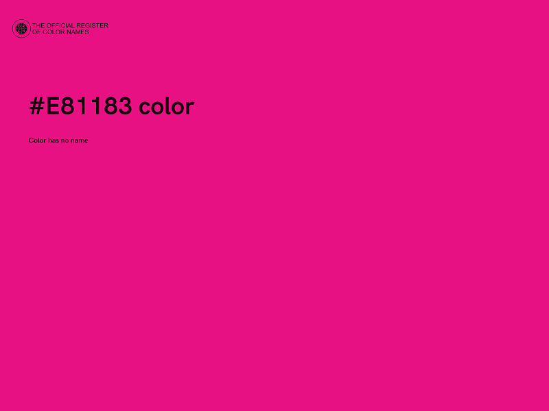 #E81183 color image