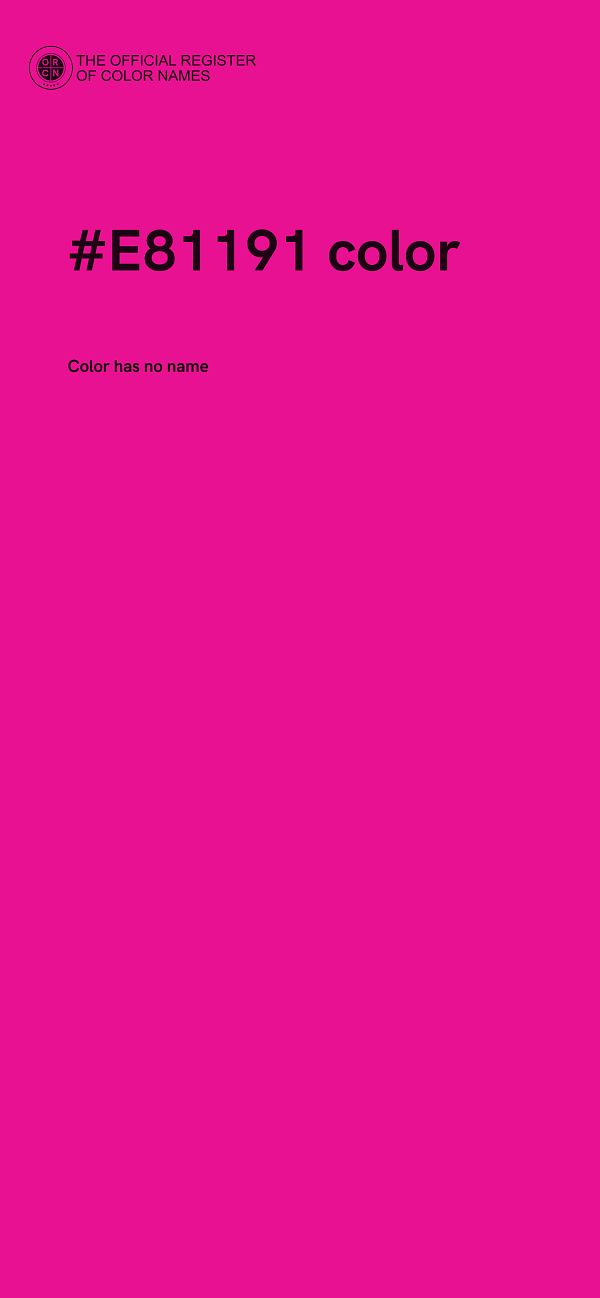 #E81191 color image