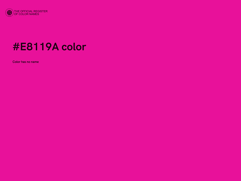 #E8119A color image