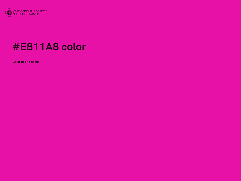 #E811A8 color image