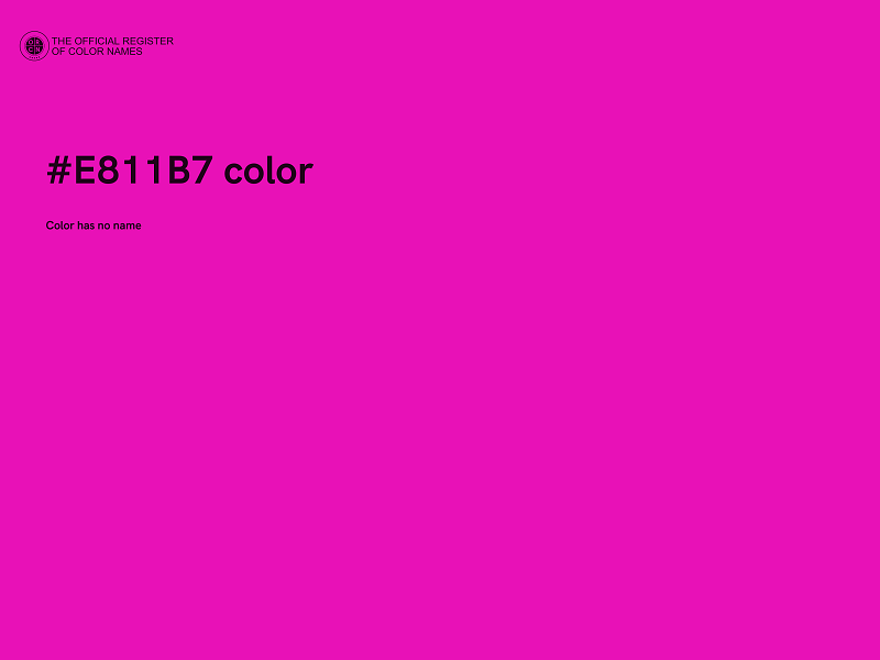 #E811B7 color image