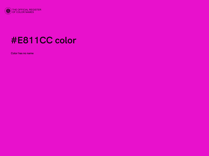 #E811CC color image