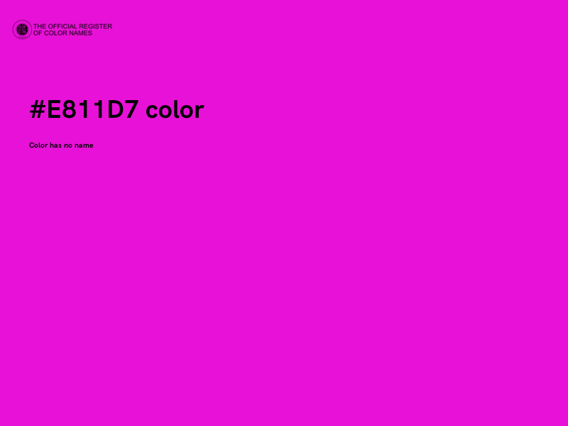 #E811D7 color image