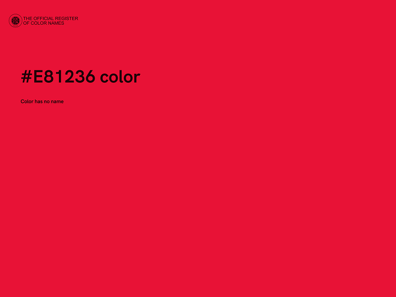 #E81236 color image