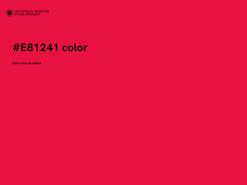 #E81241 color image