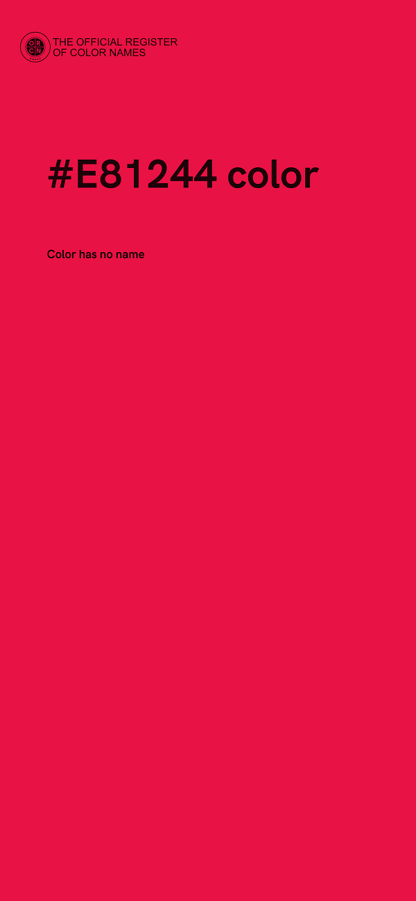 #E81244 color image