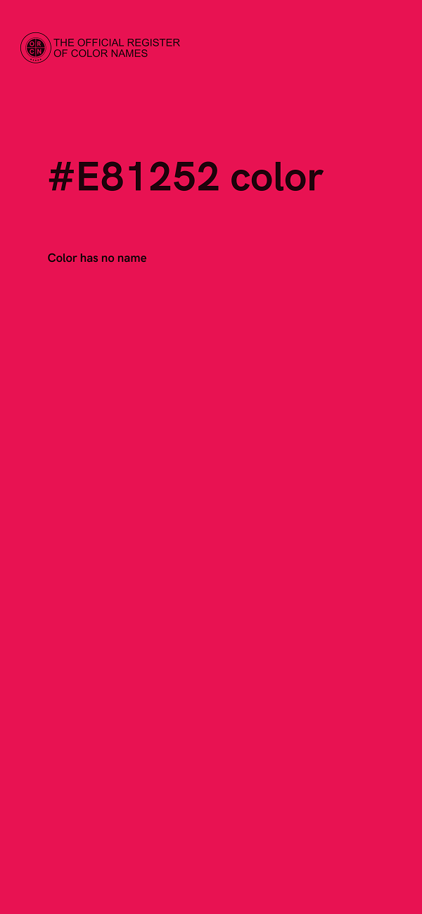 #E81252 color image