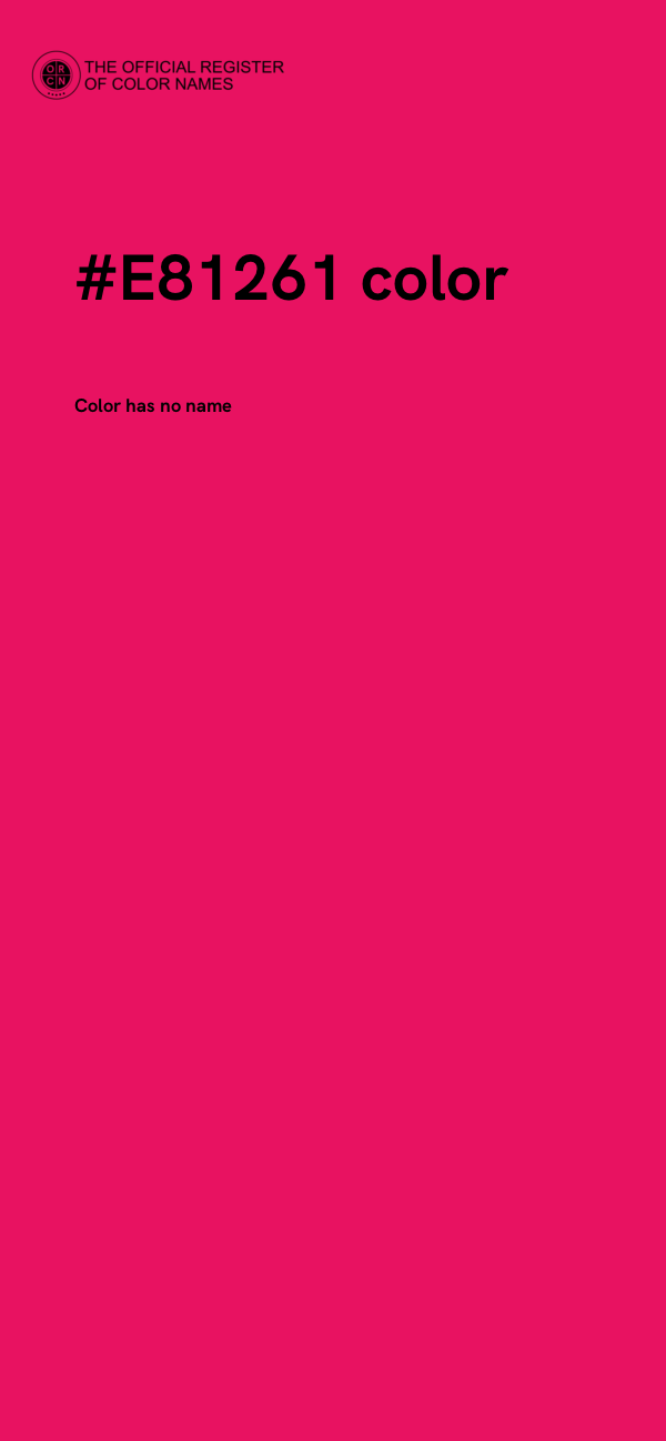 #E81261 color image