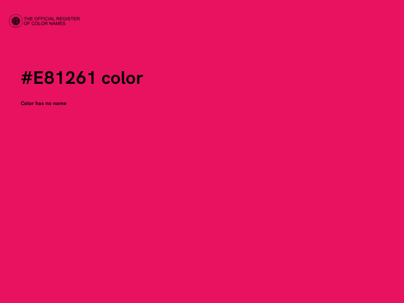 #E81261 color image