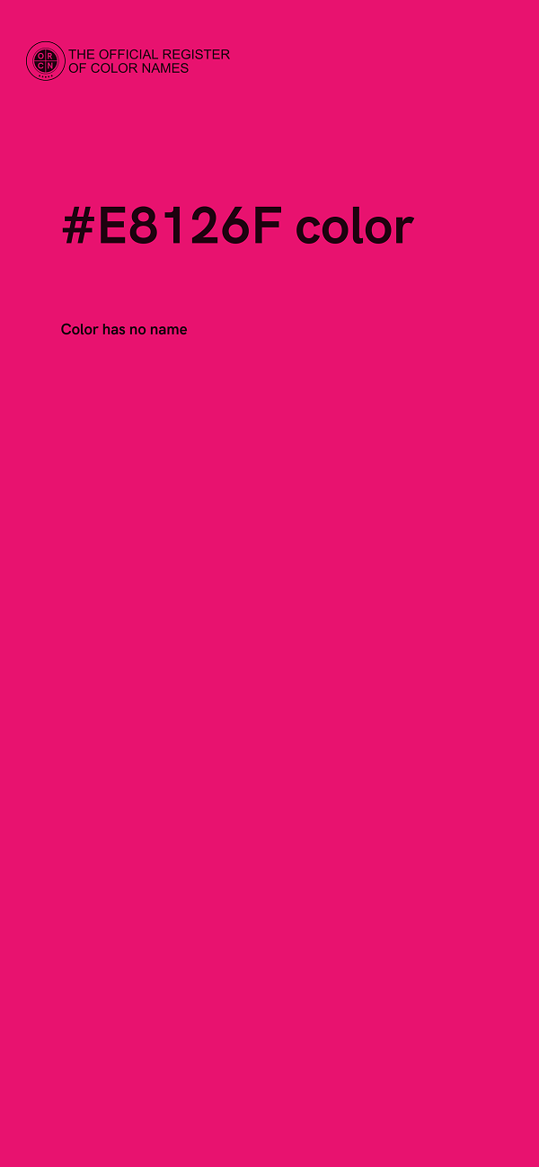 #E8126F color image