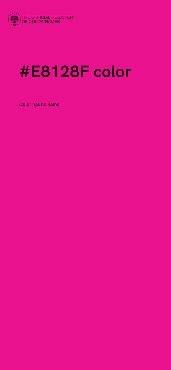 #E8128F color image