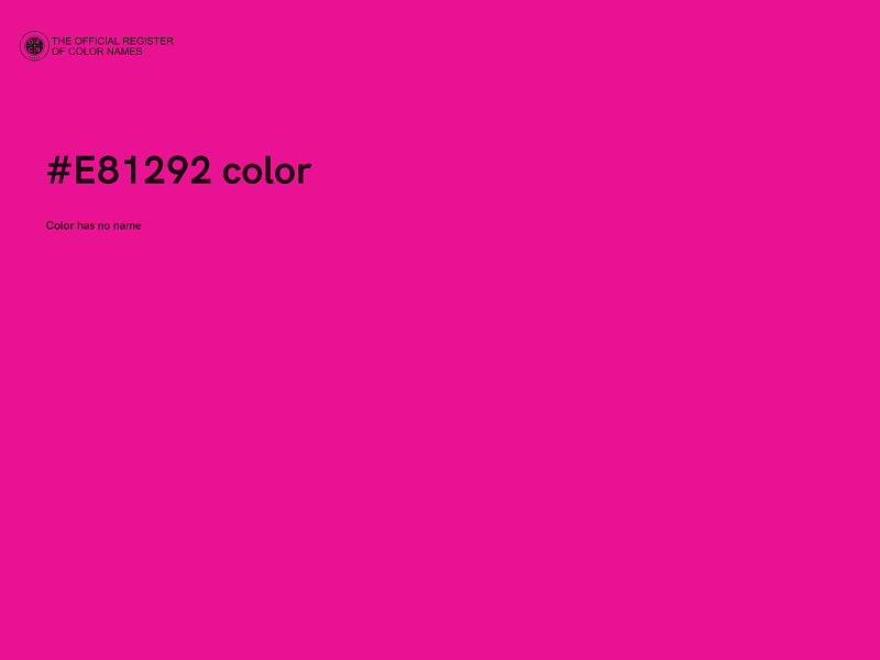 #E81292 color image