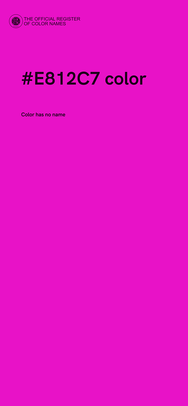 #E812C7 color image