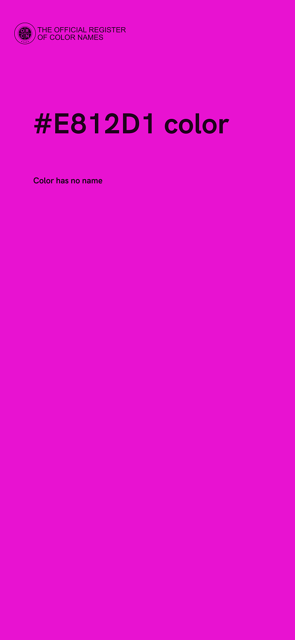 #E812D1 color image
