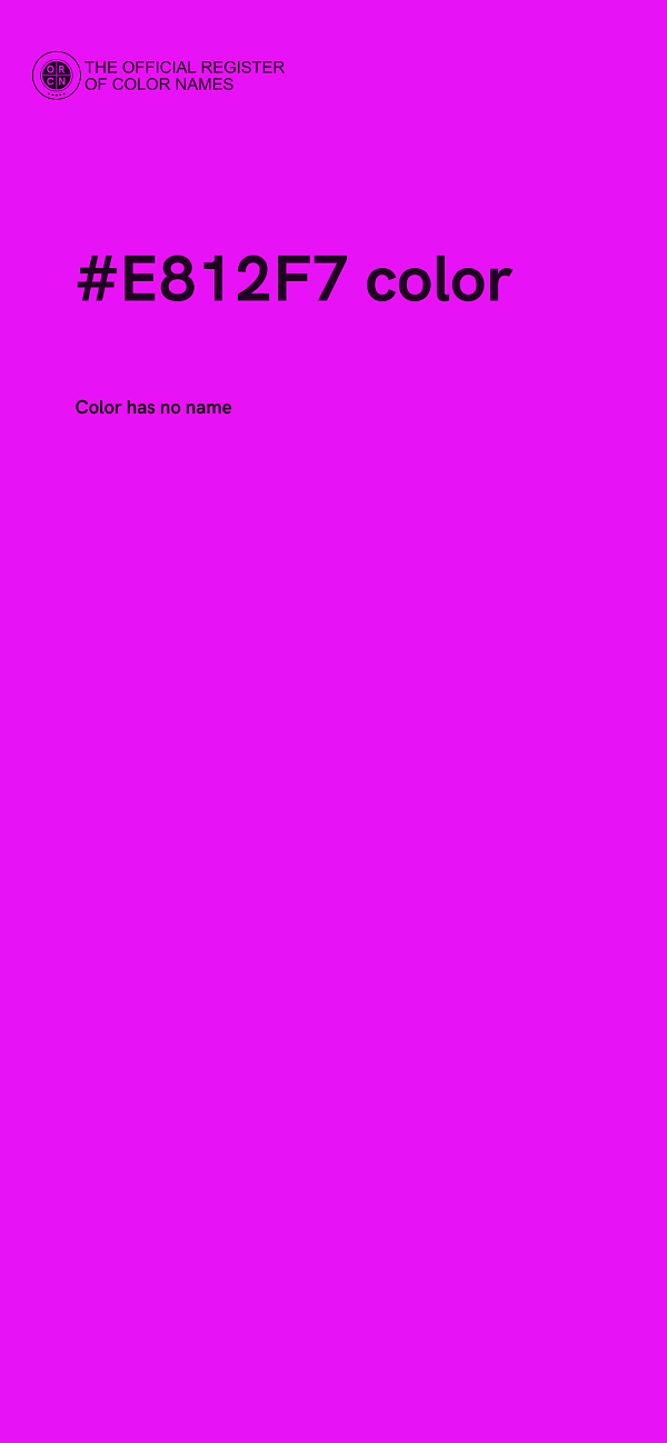 #E812F7 color image