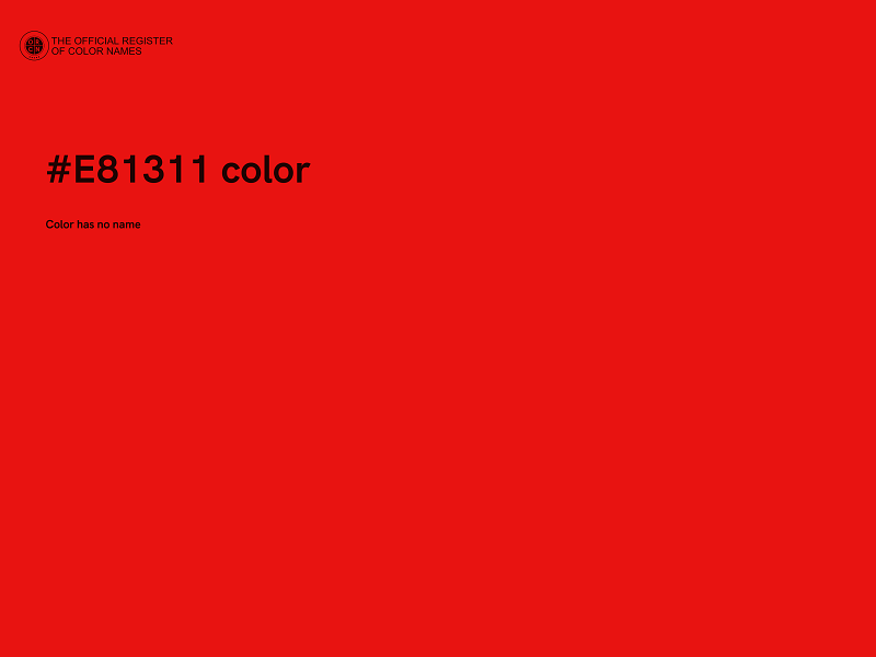 #E81311 color image
