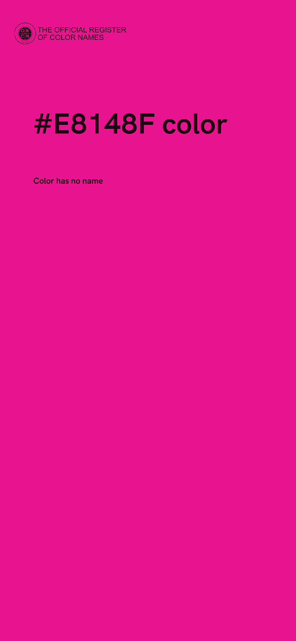 #E8148F color image