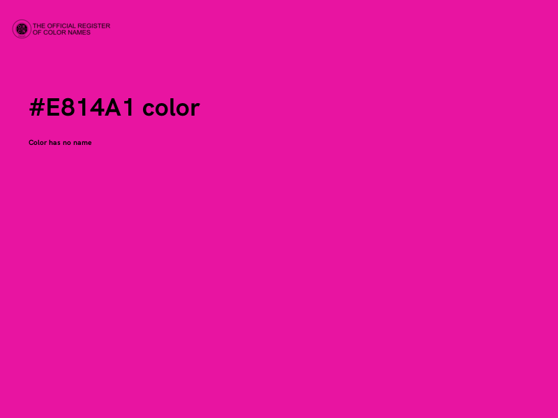 #E814A1 color image