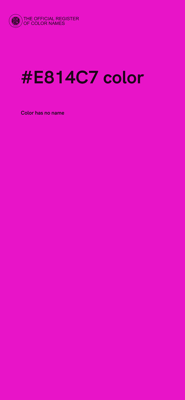 #E814C7 color image