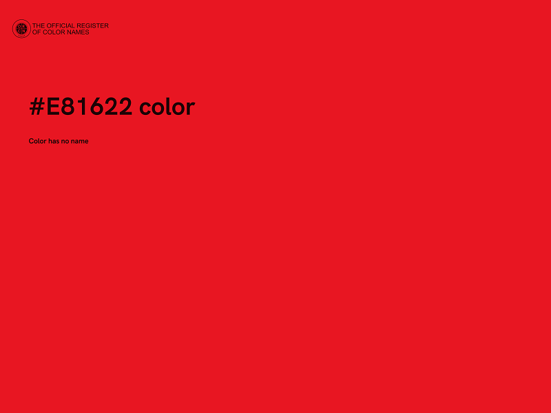 #E81622 color image