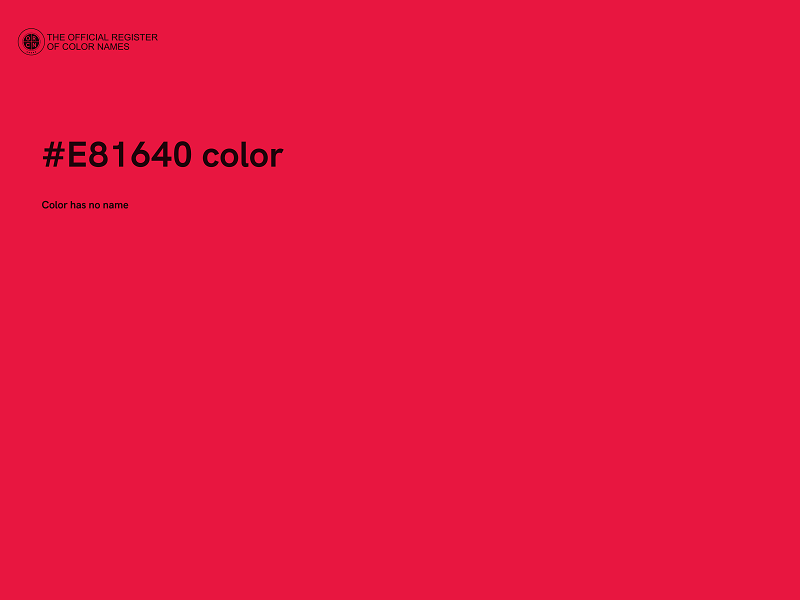 #E81640 color image
