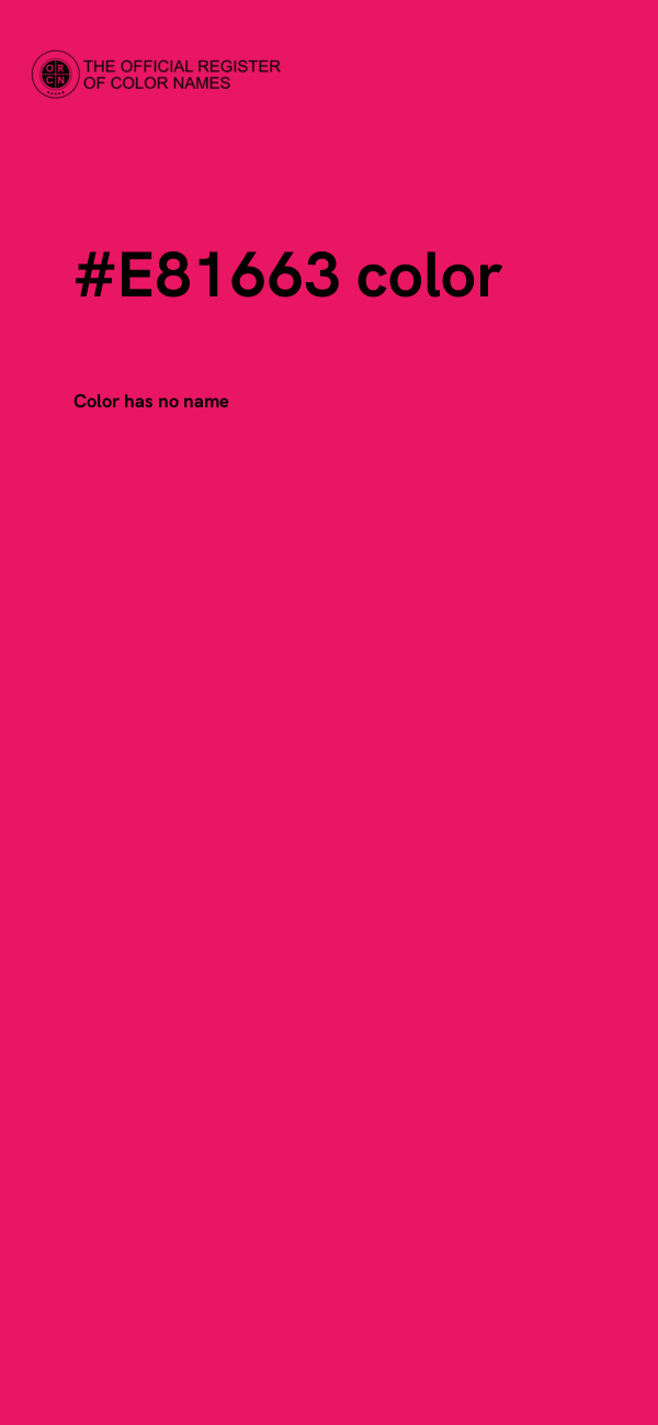 #E81663 color image