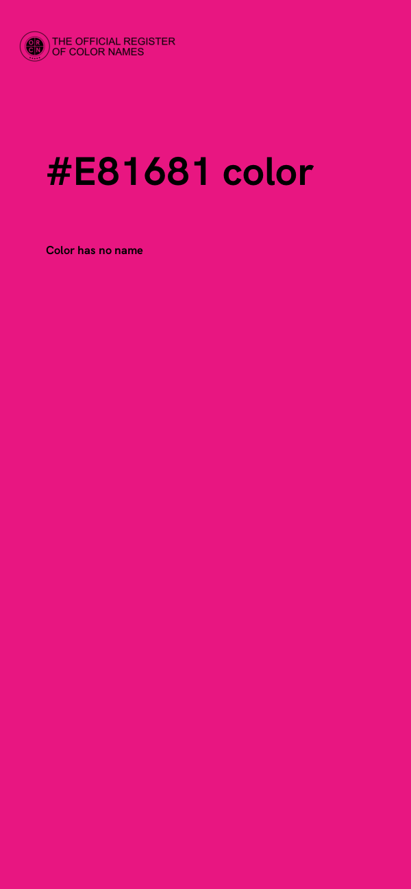 #E81681 color image