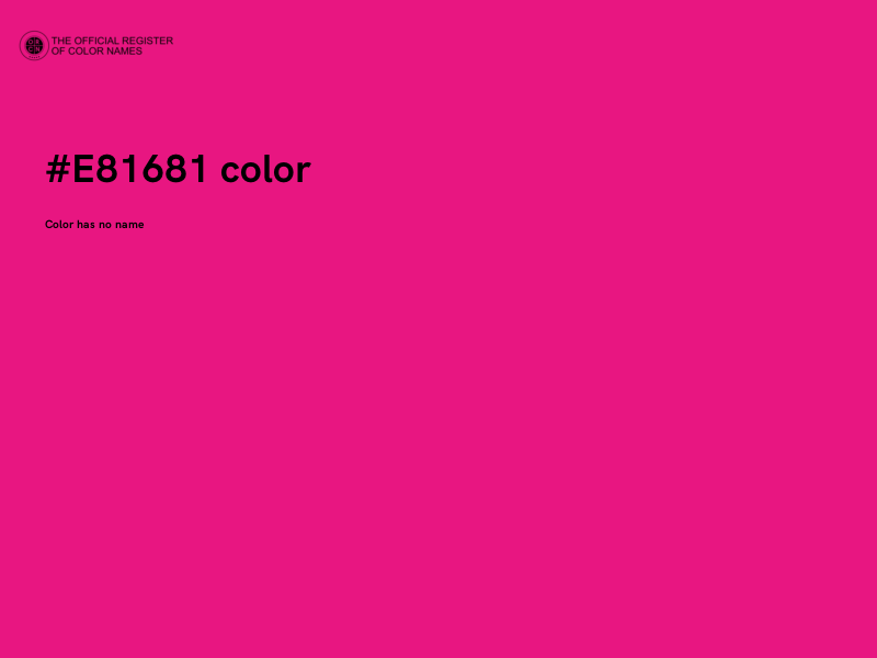 #E81681 color image