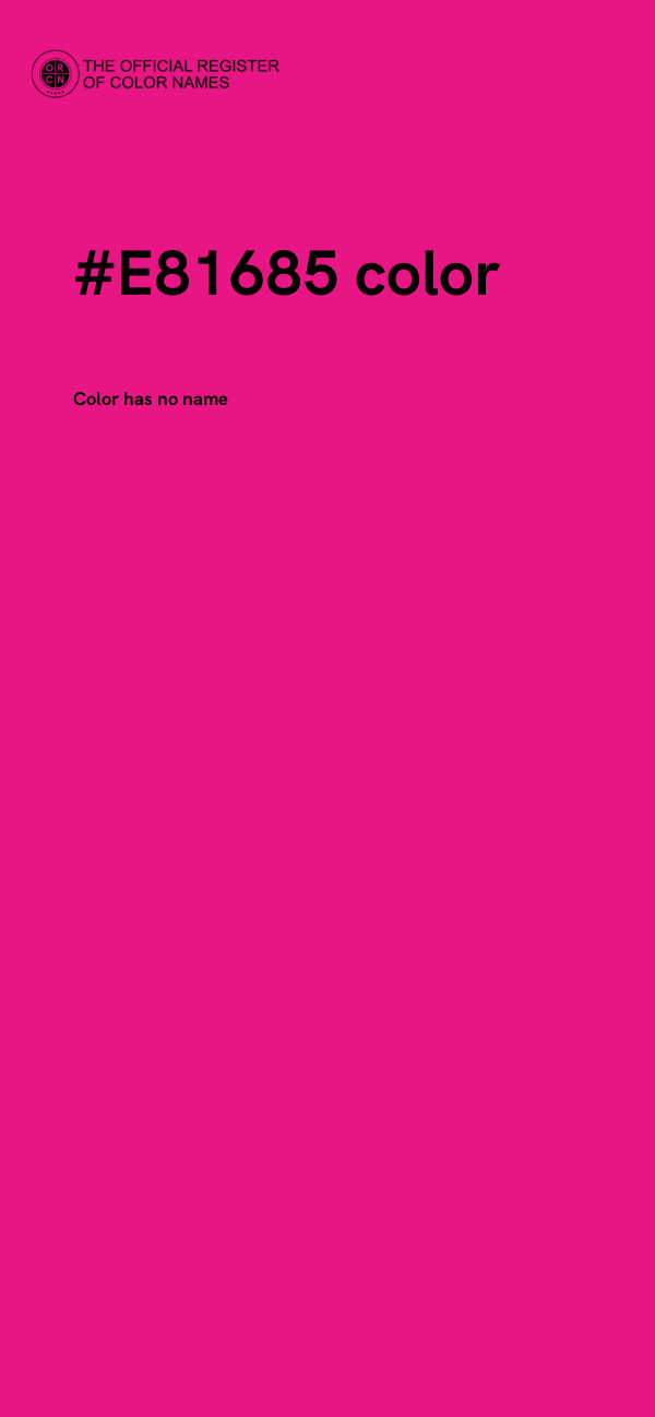 #E81685 color image