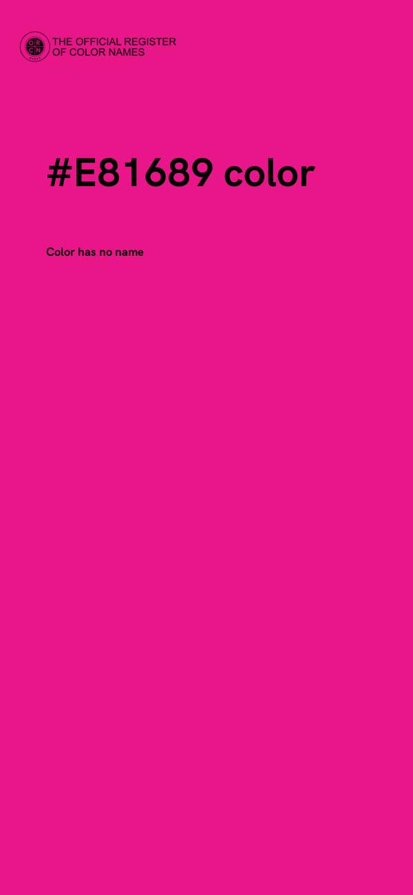 #E81689 color image