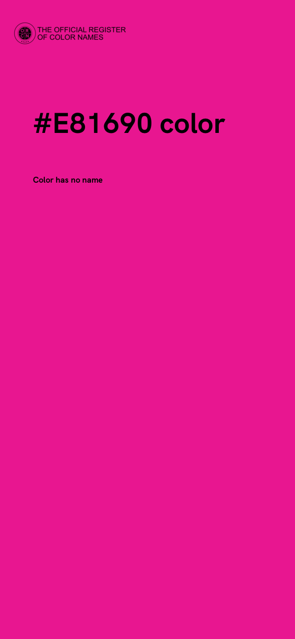 #E81690 color image