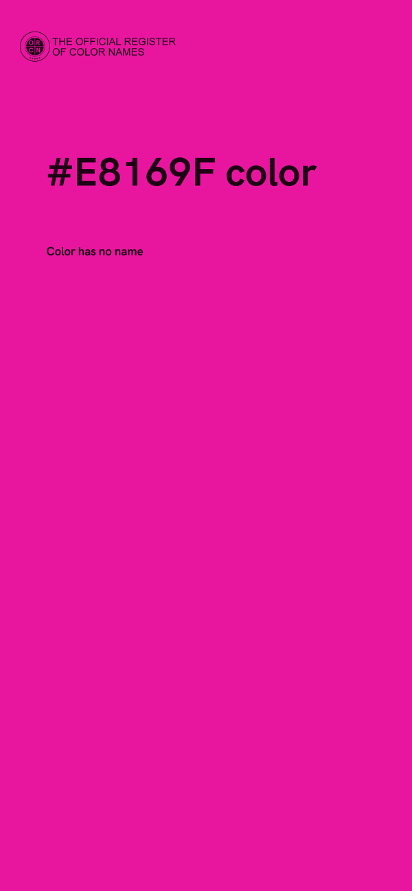 #E8169F color image