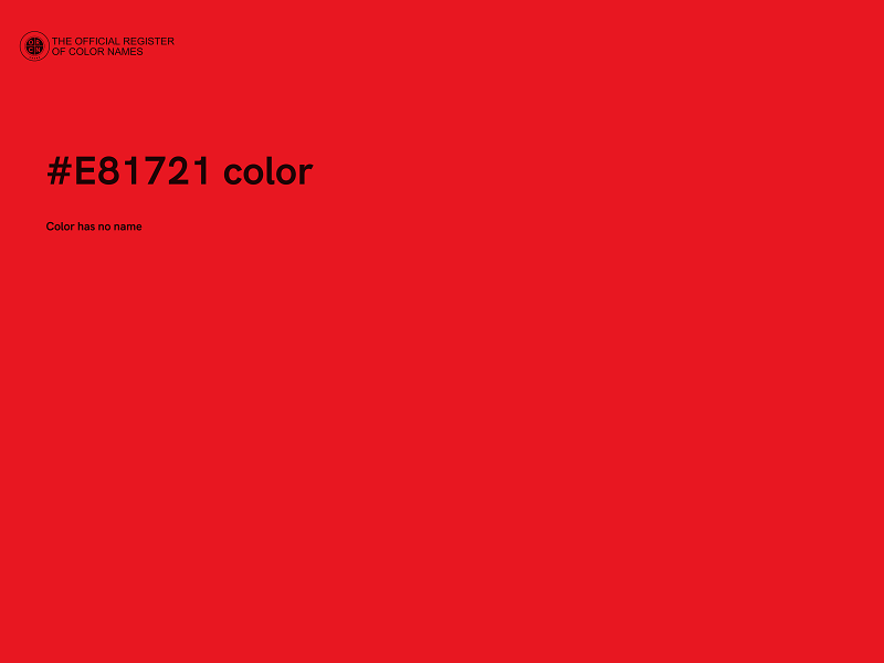 #E81721 color image