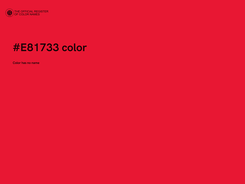 #E81733 color image